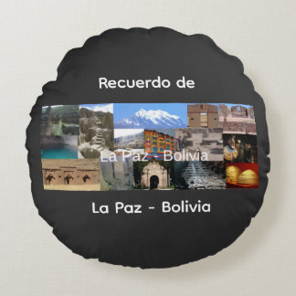 Aandenken aan La Paz Bolivia Rond Kussen