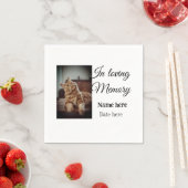 Aandenken aan liefdevolle herinnering voeg huisdie servet (Insitu)