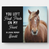 Aandenken aan paardengeheugen Equestrian aangepast Fotoplaat (Voorkant)