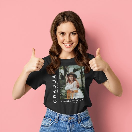Aandenken Afstudeerfoto Afstuderen T-shirt