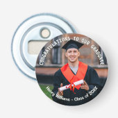 Aandenken Afstudeerfoto Persoonlijk Button Flesopener (Voorkant)