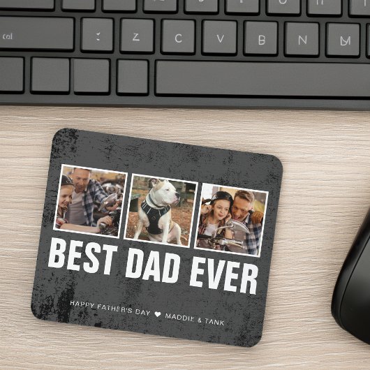 Aandenken Allerbeste Papa Ooit Vaderdag Fotocollag Muismat