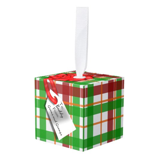 Aandenken Bericht Kerst Cadeau Ornament (Voorkant hoekig)