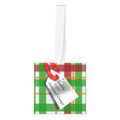 Aandenken Bericht Kerst Cadeau Ornament (Voorkant)