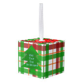 Aandenken Bericht Kerst Cadeau Ornament (Achter hoekig)