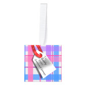Aandenken Bericht Kerst Cadeau Ornament (Voorkant)