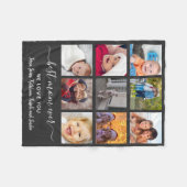 Aandenken Beste Moeder Ooit Foto Collage Moederdag Fleece Deken (Voorkant (Horizontaal))