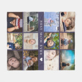 Aandenken Beste Moeder Ooit Foto Collage Moederdag Fleece Deken (Voorkant (Horizontaal))