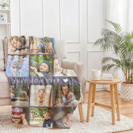 Aandenken Beste Moeder Ooit Foto Collage Moederdag Fleece Deken