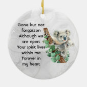 Aandenken Cute Koala Kinderen Keramisch Ornament (Achterkant)