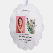 Aandenken Cute Koala Kinderen Ornament Kaart (Links)