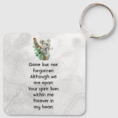 Aandenken Cute Koala Kinderen Sleutelhanger (Achterkant)