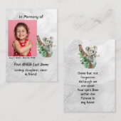 Aandenken Cute Koala Kinderen Visitekaartje (Voorkant / Achterkant)