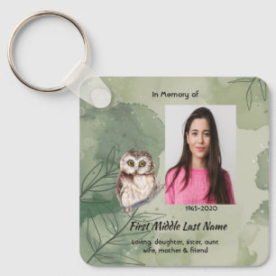 Aandenken Cute Uil Vogel Sleutelhanger