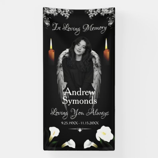 Aandenken Dekbed Met Foto Spandoek (Verticaal)