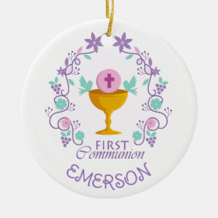 Aandenken! Eerst communie aangepaste ornament