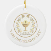 Aandenken! Eerste aangepaste versiering van de com Keramisch Ornament (Achterkant)