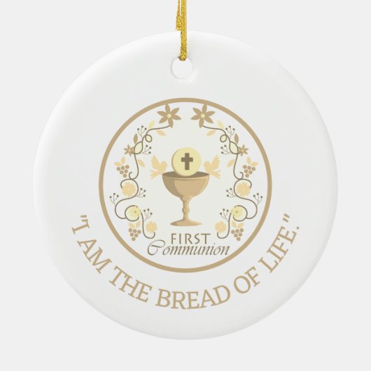 Aandenken! Eerste aangepaste versiering van de com Keramisch Ornament (Achterkant)