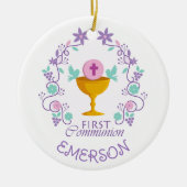 Aandenken! Eerste aangepaste versiering van de com Keramisch Ornament (Voorkant)