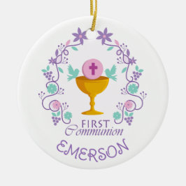 Aandenken! Eerste aangepaste versiering van de com Keramisch Ornament