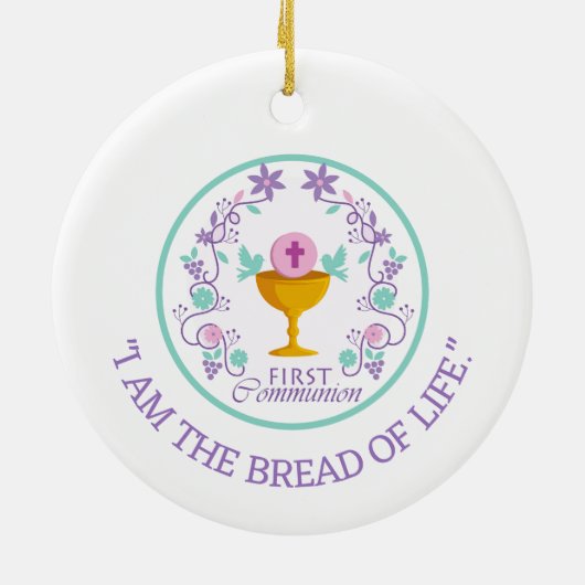 Aandenken! Eerste aangepaste versiering van de com Keramisch Ornament (Achterkant)