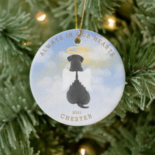 Aandenken Engel Honden Aangepaste Foto Keramische Keramisch Ornament