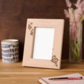 Aandenken "Forget me Not" Bloemen Gegraveerde Lijstjes (Links)