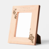 Aandenken "Forget me Not" Bloemen Gegraveerde Lijstjes (Links)