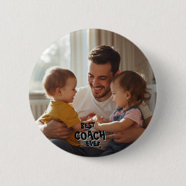 Aandenken Foto Beste Coach Ooit  Ronde Button 5,7 Cm
