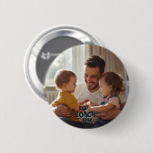 Aandenken Foto Beste Coach Ooit Ronde Button 5,7 Cm (Voorkant /achterkant)