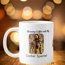 Aandenken Foto Cocker Spaniel Personaliseer Grote Koffiekop