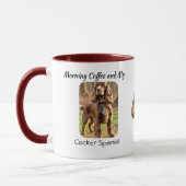 Aandenken Foto Cocker Spaniel Personaliseer Mok (Links)