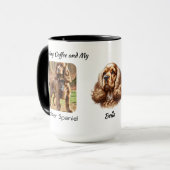 Aandenken Foto Cocker Spaniel Personaliseer Mok (Voorkant links)