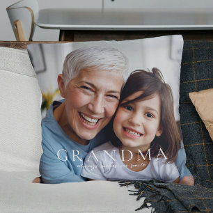Aandenken Foto Lieve Oma Maakt Me Lachen Cadeau Kussen