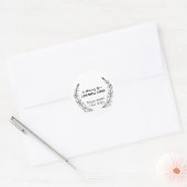 Aandenken Funeral Geschenk liefdevol herinnering f Ronde Sticker (Envelop)
