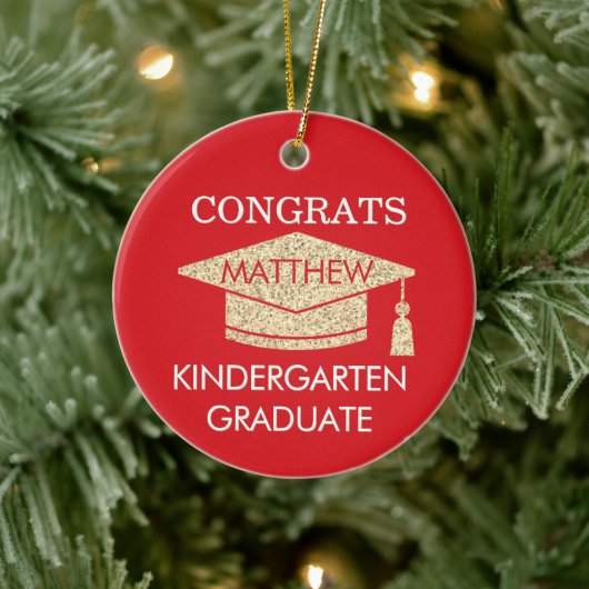 Aandenken! Gefeliciteerd afgestudeerde kleuterklas Keramisch Ornament (Boom)