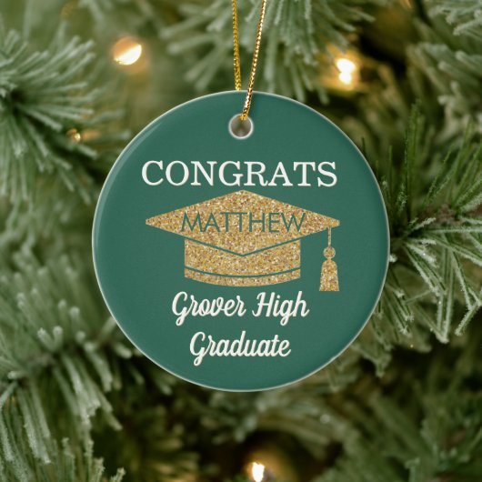 Aandenken! Gefeliciteerd iedere afgestudeerde Keramisch Ornament (Boom)