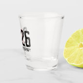 Aandenken Geschenk Afstudeerklas 2026  Shot Glas (Rechts)