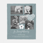 Aandenken Geschenk Herinnering Honden met Gedicht Fleece Deken (Voorkant)