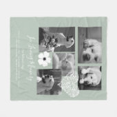 Aandenken Geschenk Herinneringshond met Gedicht Fleece Deken (Voorkant (Horizontaal))