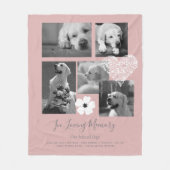 Aandenken Geschenk voor Achtergebleven Hond - Voeg Fleece Deken (Voorkant)