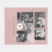 Aandenken Geschenk voor Achtergebleven Hond - Voeg Fleece Deken (Voorkant (Horizontaal))