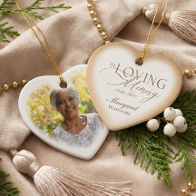 Aandenken Hartvormige Fotokado In Loving Memory