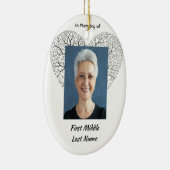 Aandenken Herdenkingsboom Levensboom Hart Liefde Keramisch Ornament (Rechts)
