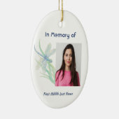 Aandenken-herinnering Waterverf Libel Keramisch Ornament (Rechts)