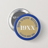 Aandenken! Herübnieknop middelbare school Ronde Button 5,7 Cm (Voorkant /achterkant)