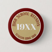 Aandenken! Herübnieknop middelbare school Ronde Button 5,7 Cm (Voorkant)