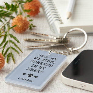 Aandenken Hond Condoleance Tekst Huisdier Foto Sleutelhanger
