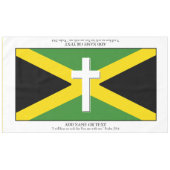 Aandenken | JAMAICA FLAG | Cross Scripture 60"x104 Tafelkleed (Voorkant (Horizontaal))