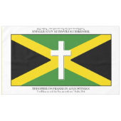 Aandenken | JAMAICA FLAG | Cross Scripture 60"x104 Tafelkleed (Voorkant (Horizontaal))